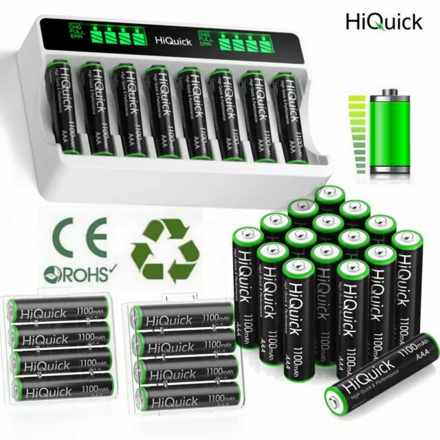 1100mAh AAA Wiederaufladbare Wiederaufladbar Rechargeable Akku Battery Batterie