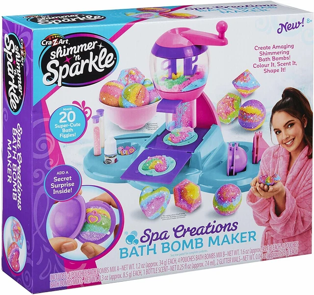 CRA-Z-ART BE INSPIRED All In One Spa Creations Bath Bomb Maker, Make 20