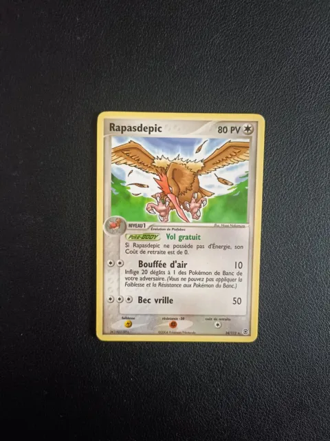 Carte Pokémon Rapasdepic 24/112 Rare Ex Rouge Feu Vert Feuille FR Exc