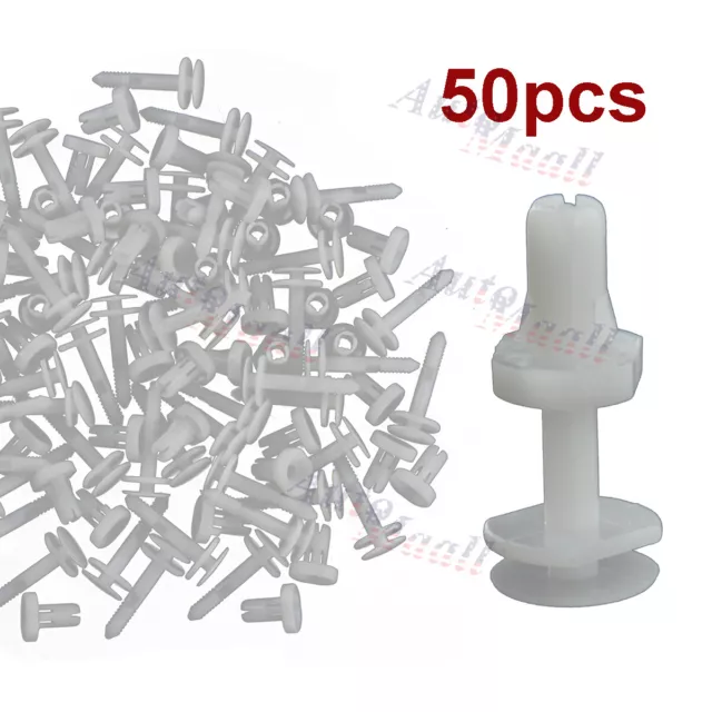50 Pcs Push Type Retainer Clips Door Trim Panel Fit GM Truck Chevrolet GMC Buick