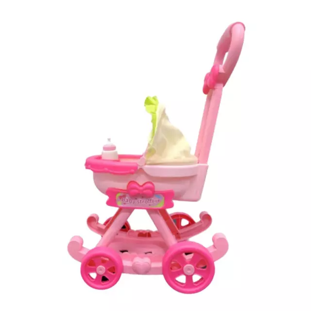 Poussette de poupée pour bébé, cadeau de vacances, jouet éducatif réaliste,