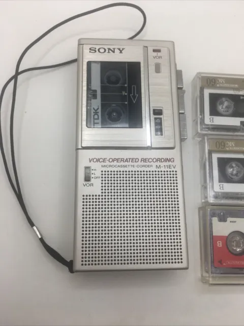 Sony M-11EV ++ Microcassette Recorder ++ Retro 80s Highly Collectible Aus Seller
