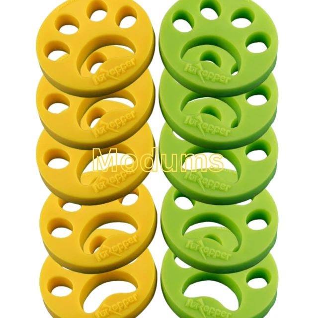 New FurZapper Pet Hair Remover from Laundry 10ct , Yellow & Green