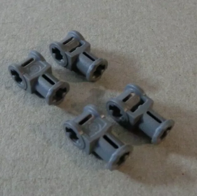 LEGO TECHNIC 6184977 - 32039 Catch With Cross Hole Dark Stone Grey x4