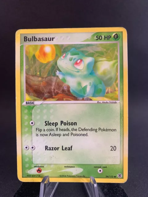 Pokémon Cards - Bulbasaur - 54/112 - Holo - Ex Fire Red & Leaf Green -2004