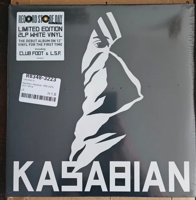 KASABIAN DEBUT ALBUM. 2LP White Vinyl. Limited to 650 copies