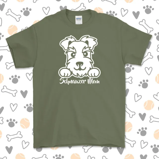 Schnauzer Mom T-Shirt | Dog Breed | Pick Your Color! | Dog Mom |