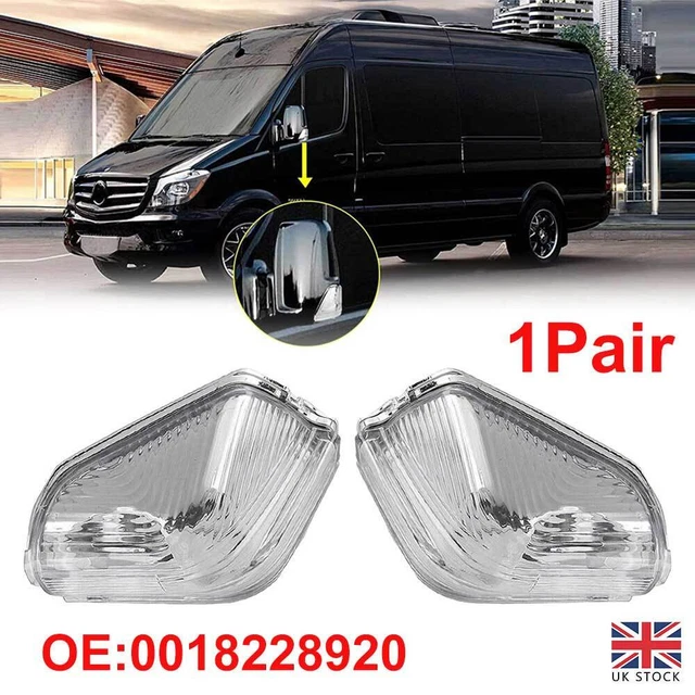 For Mercedes Sprinter Vw Crafter Left & Right Door Wing Mirror Indicator Lens Uk
