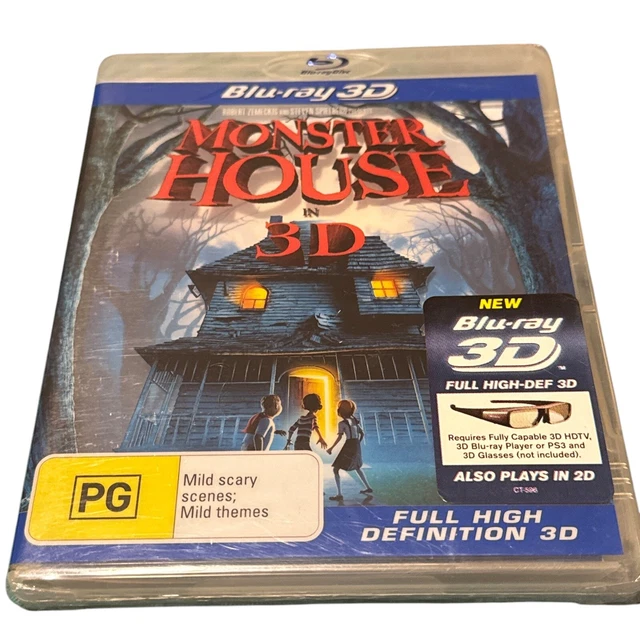 MONSTER HOUSE IN 3D (2006) Blu Ray - Region Free - New / Sealed - Kids ...