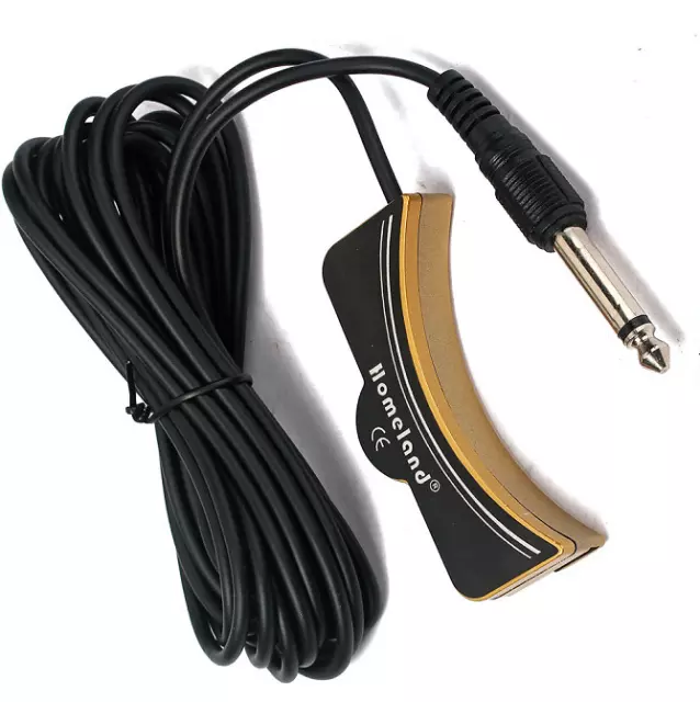 6.3mm Classical Acoustic Guitar Pickup Preamp Equalizer Tuner For Sound Hole