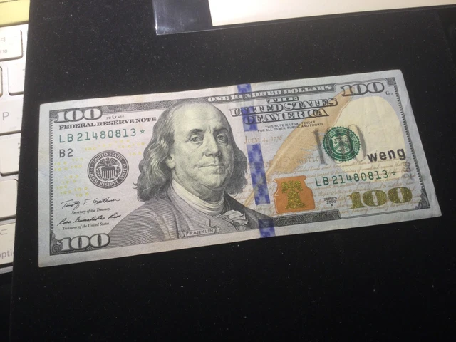 2009 A ($100) * STAR * Note One Hundred Dollar Bill  #LB21480813*