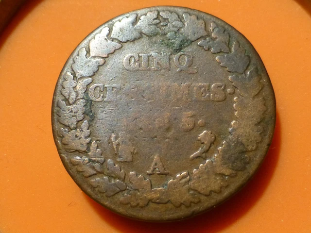 5 Centimes - Dupre - L'an 5 A - Recherchee & Qualite Tb- !