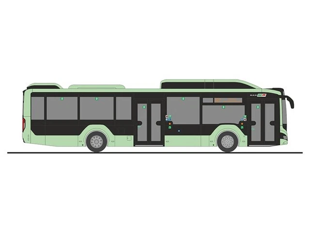 RIETZE 75364 - 1/87 Man Lion ´S Ville 12 ´18 ," Mvg Mayence - DB Région Bus EUR 39,91 - FR