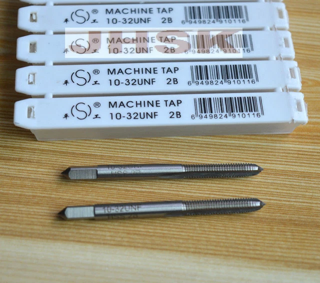 QUARKZMAN Gewindebohrer 10-32 UNF - HSS6542 Maschinengewindebohrer Verlängert 100mm