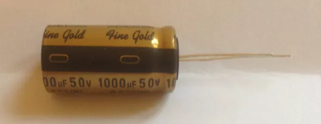 Nichicon UFG Fine Gold Muse High Grade  Audio 50 Volts Capacitors Free Post 2