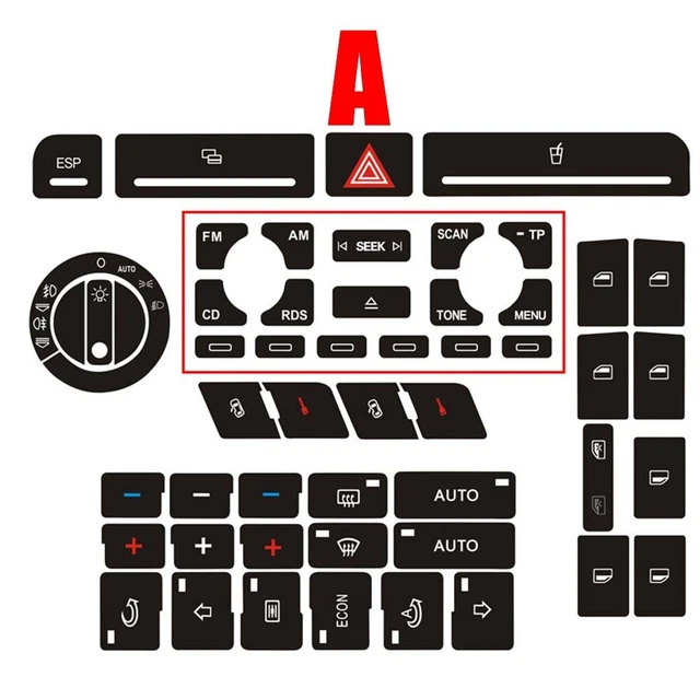 Kit Riparazione Coperchio Bracciolo Centrale Per Audi A4 B6 – Nero, Plastica, Ricambio Auto