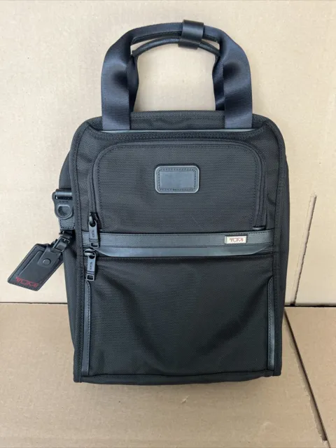 Tumi Alpha 3 Medium Travel Tote Backpack Cross Bag 2203117 Black $425