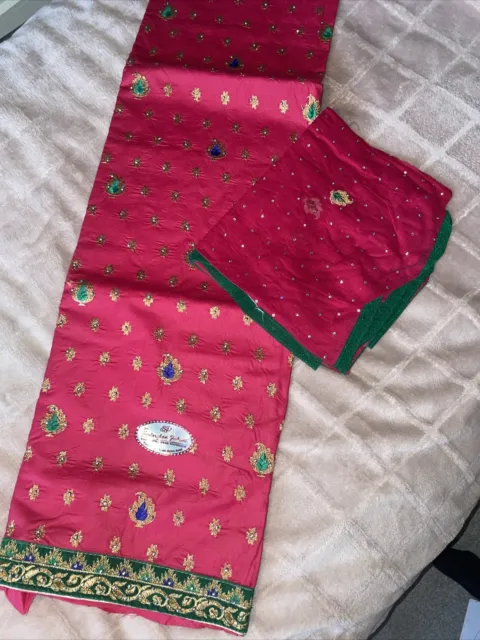 Unstitched Suit Punjabi Indian Pakistani Asian Salwar Kameez Material Gift