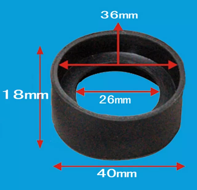 2pcs 34-37mm Eyepiece Eye Shield Rubber Eye Guards Cups Microscope Binocular Set