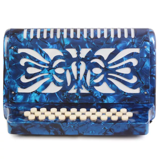 Rossetti 31 Button Accordion 12 Bass GCF Blue 3