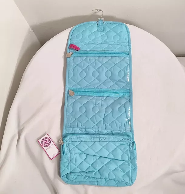 Travel Toiletry Makeup Bag Women Hanging Organizer Storage Case Quilted Pouch