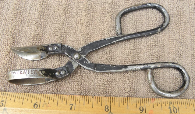 Antique RARE Primitive C. SCHLICKER Pineapple Eye Snip PAT'D. 1901-Rochester, NY 2