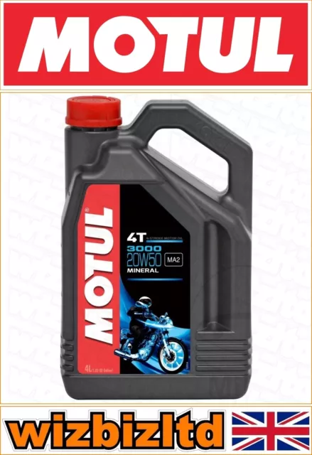 BMW R 1200 GS Adventure 2006-2009 MOTUL 20W-50 3000 Mineral Engine oil 4L