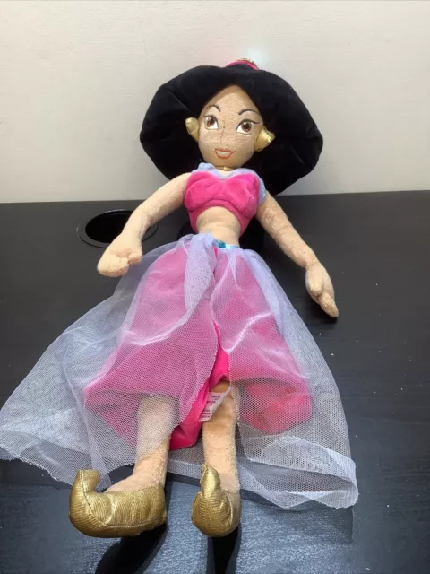 DISNEY STORE PRINCESS Jasmine Plush Large 18” Soft Toy Doll Aladdin ...