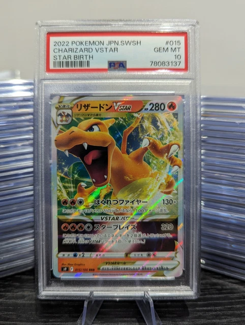 Charizard VSTAR Japanese Pokemon Card 015/100 S9 Star Birth CGC