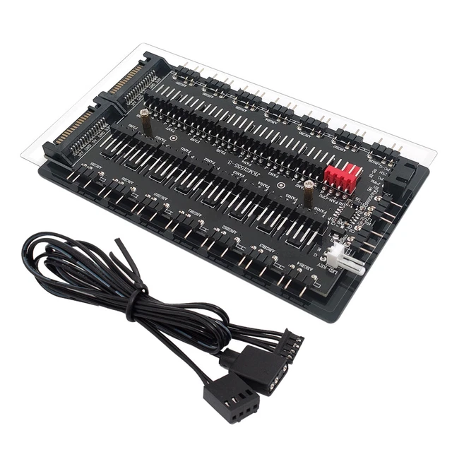 Yunseity RGB-LED-Streifen Für PC – 40 Cm Lang, Magnetisch, 5V ARGB, Mit 16 Mio. Farben & Softwaresteuerung