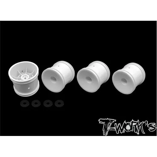 TWORKS 12mm Truck Wheel White ( Team Associated T4.3, T5M and T6.1 & Tekno ET410