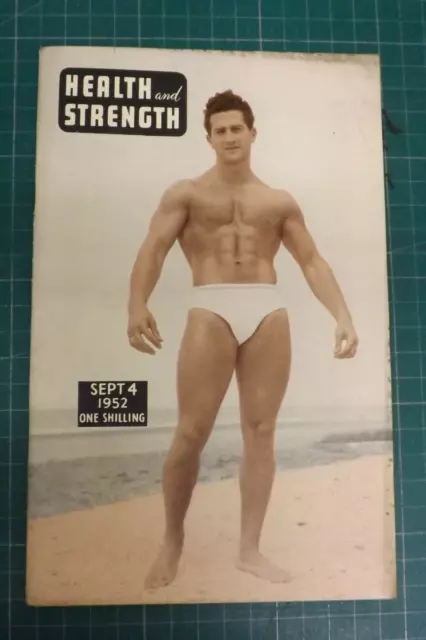 Vintage Health And Strength Magazine Bodybuilding Weightlifting 1952 (Gn582)