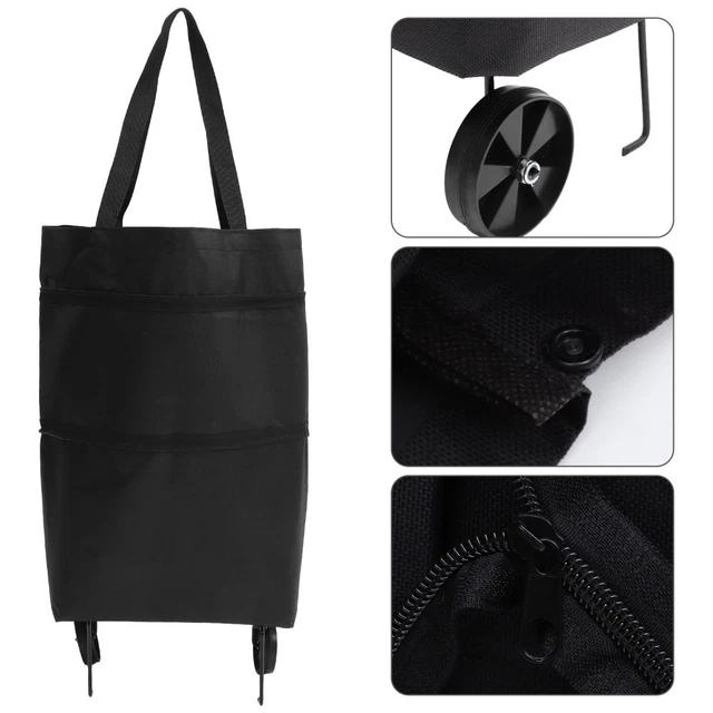 Sac De Courses à Roulettes – Blanc Et Coloré – Neuf – Fabriqué En France