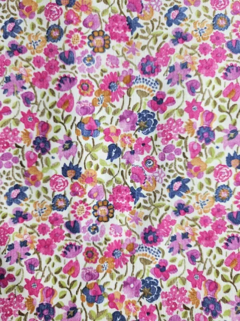 Liberty Cotton  Fabric Fine Baby Cord Corduroy Kaylies Sunshine 105cm x 150 cm