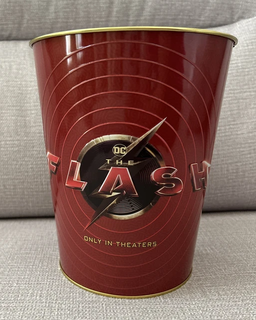 CINEMARK THE FLASH 2023 Movie Theater Popcorn Tin Embossed Bucket Brand