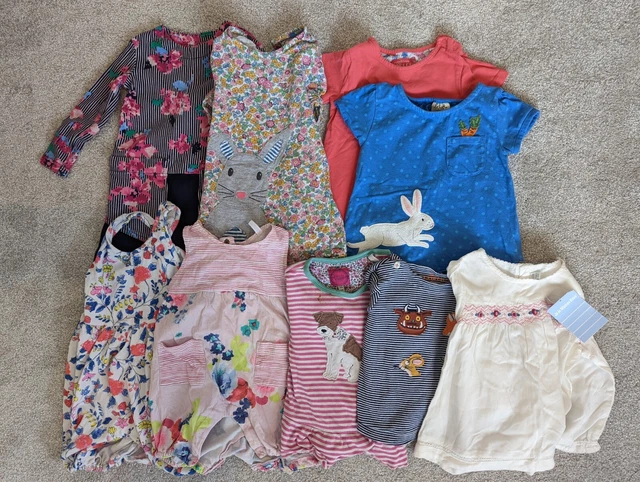 Bundle of girls’ clothes – mostly 12-18 months – Joules, Mini Boden, Frugi, JoJo