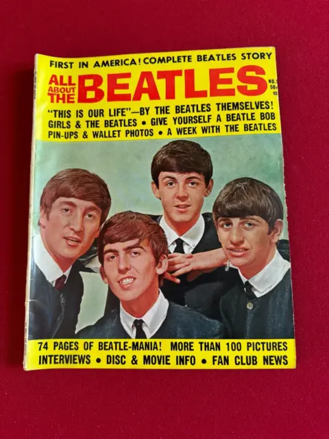 1964, BEATLES "ALL ABOUT THE BEATLES" Magazine (Scarce / Vintage)