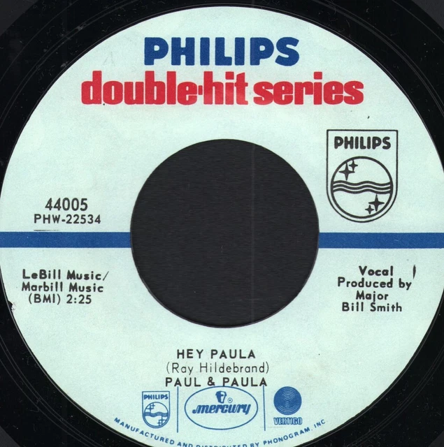 PAUL AND PAULA Hey Paula / Something Old, Something New 7 pouces vinyle ...
