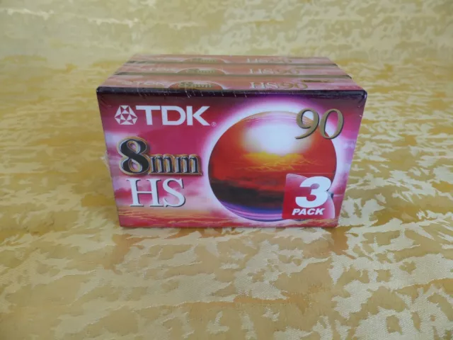 3x TDK 8mm HS 90 - Camcorder Videokassette Kassette