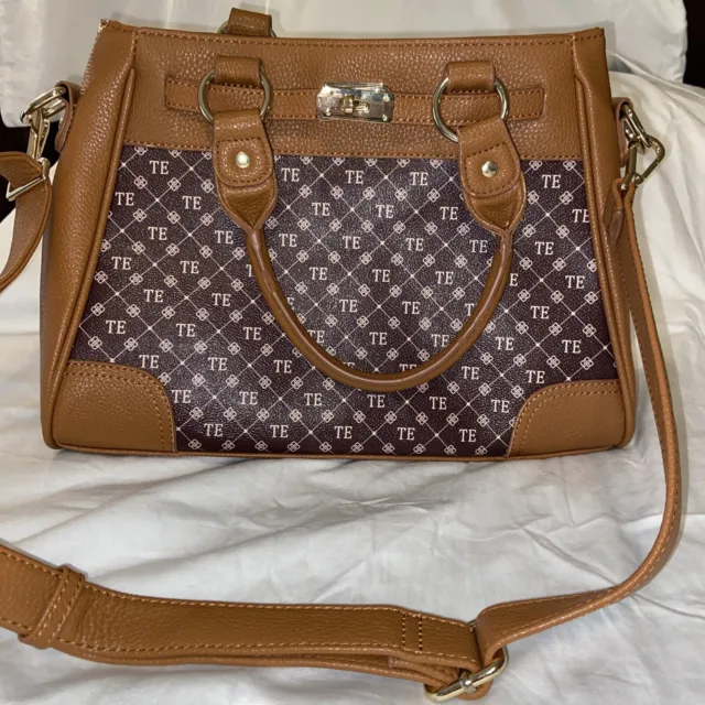 Danbury Mint Leather Women’s Personalized Shoulder Bag/Handbag/Purse  TE