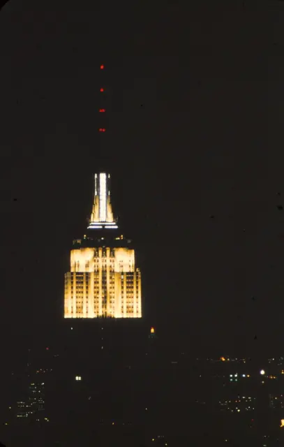 ONYC2 Original Slide - 1960's New York City Night Buildings & Architecture  #100