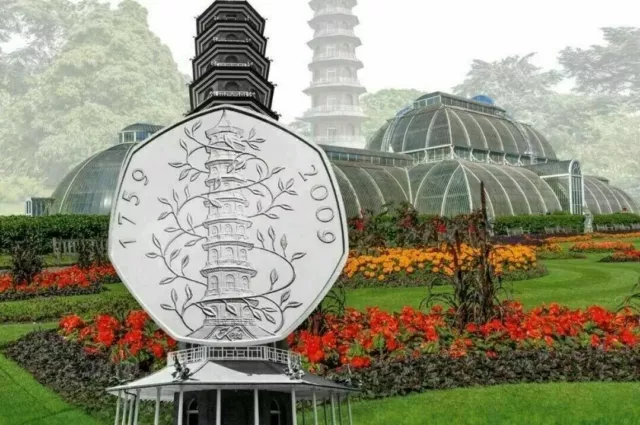 Celebrating 50 Years of the 50p. 2019 UK 50p BUNC Coin Set KEW Gardens not proof 2