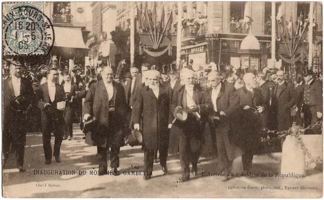 BORDEAUX (33) - Inauguration du Monument Gambetta