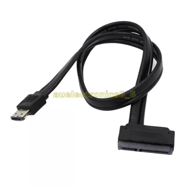 5V 12V Dual Power eSATA USB Combo to 2.5" 3.5"22Pin SATA Hard Disk Cable AU