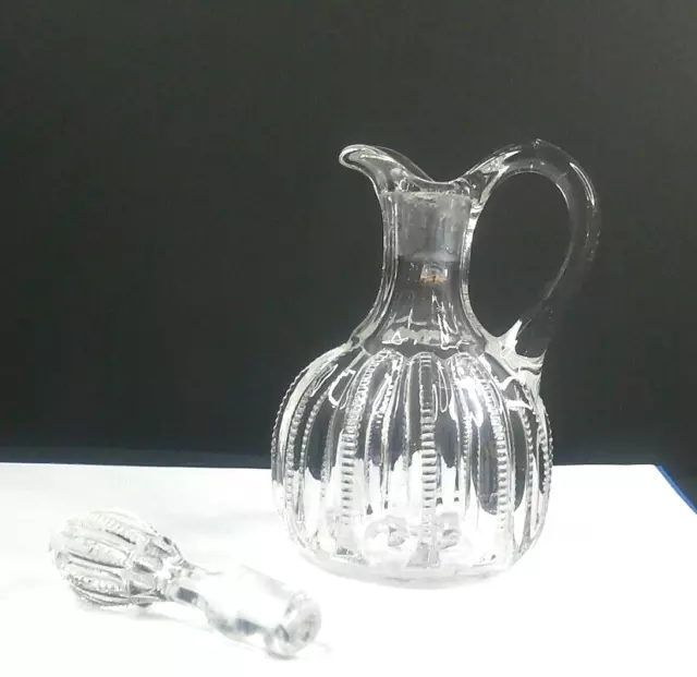 Ducan's Sons, George, & Co, Zipper Slash, Cruet, Clear, USA, C1894, EAPG, #2005