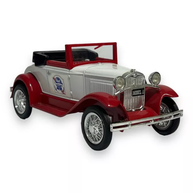 FORD MODEL A Roadster Red White Pabst Blue Ribbon Beer Diecast