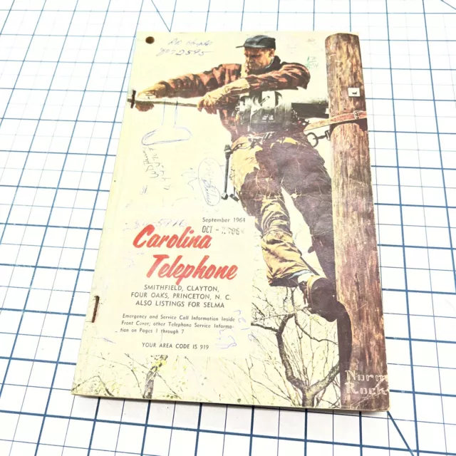 1964 Smithfield Clayton Selma North Carolina Nc Phone Book Genealogy Advertising