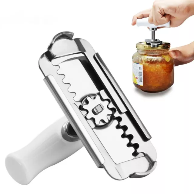 Stainless Steel Lids off Jar Can Opener Easy Twist Off Bottle Opener Jar Opener