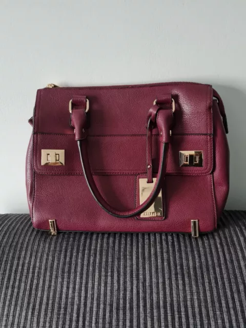 Dune maroon bag clearance