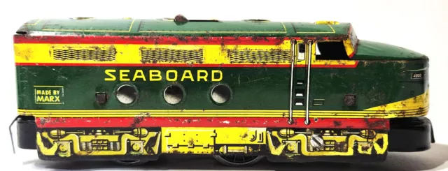 Marx O-Gauge Train #4000 Seaboard Electric Diesel Locomotive windup Runs! J12